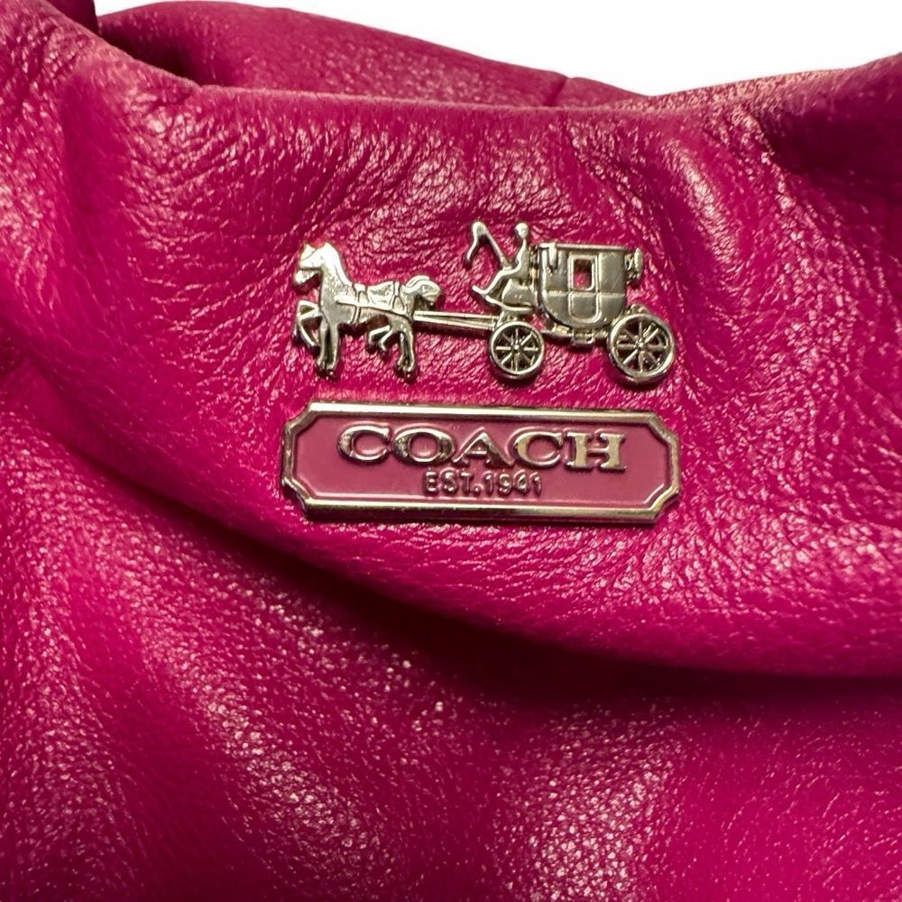 Coach Madison Isabelle Leather Satchel Purse - Picture 3 of 8